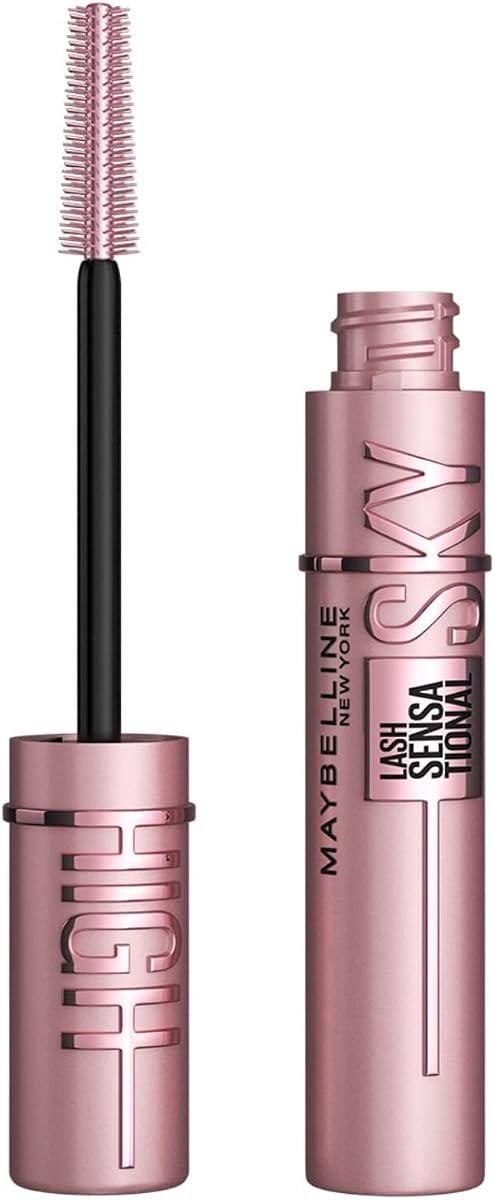 Maybelline Mascara, Lash Sensational Sky High Volumizing Thickening, Black | With Bamboo Extract