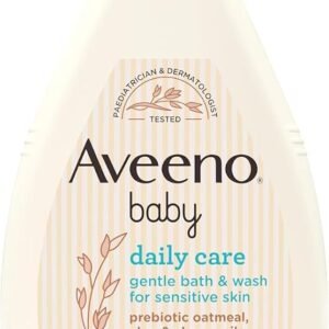 Aveeno Baby Daily Care Gentle Bath & Wash for Sensitive Skin (1 x 400ml) | Tear-Free Baby Wash with Gentle Fragranc