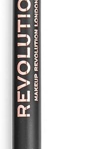 Revolution Precise Brow Pencil, Dark Brown, 0.05g | Dual-Sided, Ultra-Fine Pencil Tool, Includes Spoolie Brush, Veg