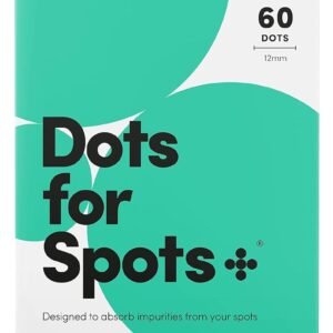 Dots for Spots Patches - Pack of 60 Translucent Hydrocolloid Spot Patch Spot Treatment Stickers for Face and Body -