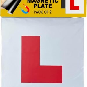 Stick Well Extra Strong 2 Pack L Plates Magnetic For Car, Extra Thick Learner Plates Magnetic, No Melting No Blow O