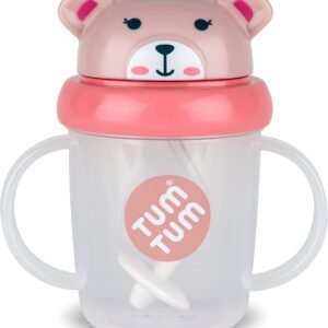TUM TUM Tippy Up Free Flow Sippy Cup (No Valve), Sippy Cup for Toddlers, 200ml, BPA Free (Betsy Bear S3)