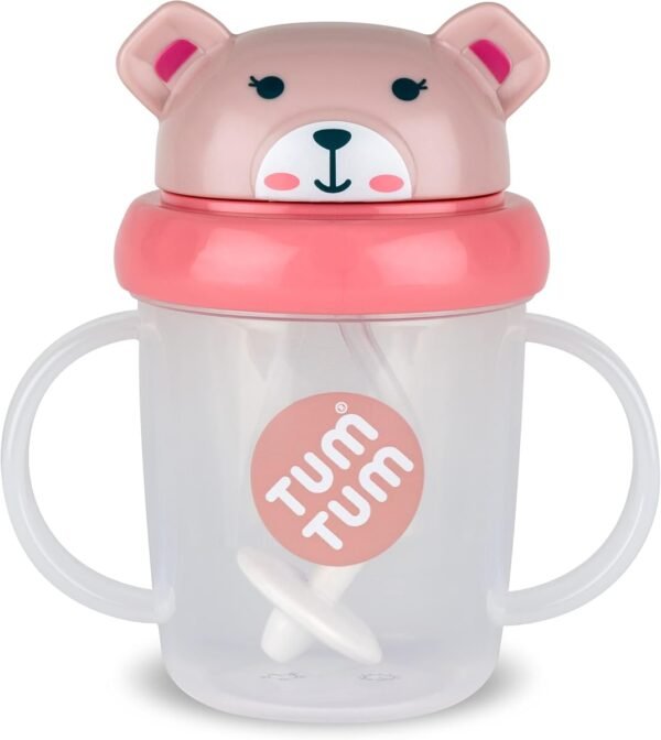 61kvEwRwOJL._AC_SL1200_.jpg TUM TUM Tippy Up Free Flow Sippy Cup (No Valve), Sippy Cup for Toddlers, 200ml, BPA Free (Betsy Bear S3)