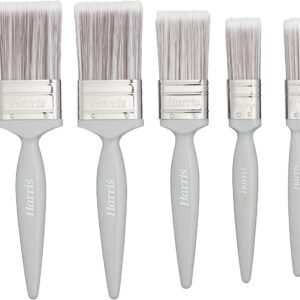 Harris Essentials Walls & Ceilings Paint Brush Set | Pack of 5 | 0.5", 1", 1.5", 2"