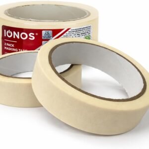 Status IONOS Masking Tape, Multi Surface, Pack of 2, 23mm x 20m | Multi-Surface Decorating Tape, DIY and Painting,
