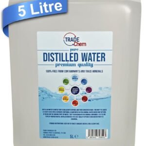 Pure Chem Distilled Water Ironing Water - CPAP Machines, Steam Irons | 5L Purified distilled water for CPAP machine