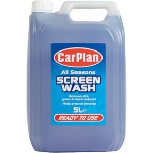 CarPlan All Seasons Ready Mixed Screen Wash, Removes Dirt, Grime, Prevents Freezing, 5 Litres