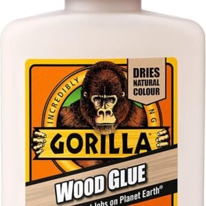 Gorilla Wood Glue 118ml | Anti-clog Cap | Suitable for all Wood | PVA Wood Glue for Furniture, Crafts & Heavy Duty