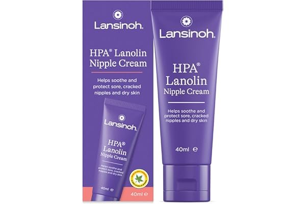 Lansinoh HPA Lanolin Nipple Cream - 40ml - Breastfeeding Essentails | Sore Nipples Cracked Skin Breast Feeding Tast