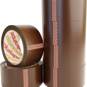Packatape - 6 Rolls Per Pack 48MM x 66M Brown Packaging Tape for Parcels and Boxes. This 6 rolls pack of Heavy Duty