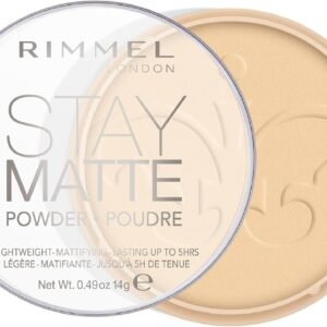 RIMMEL LONDON - Stay Matte Pressed Powder - Lightweight, Oil Absorbing, Smooth Non-Powdery Texture, Lasting Up To 5
