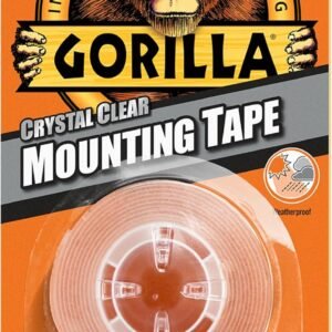 Gorilla Double Sided Mounting Tape Clear 1.5m, Pack of 1
