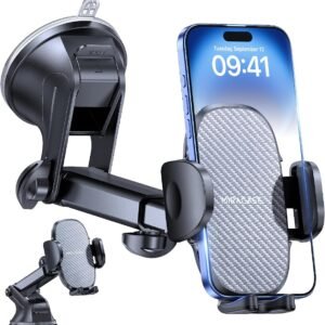 Miracase Car Phone Holder for Cars Dashboard Windscreen Desk, 3in 1 Mobile Phone Mount Automobile Cradle 360° Rotat