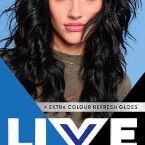 Schwarzkopf LIVE Intense Colour Hair Dye, 099 Deep Black | Permanent Black Hair Dye, HaptiQ Anti-Damage System, Lon